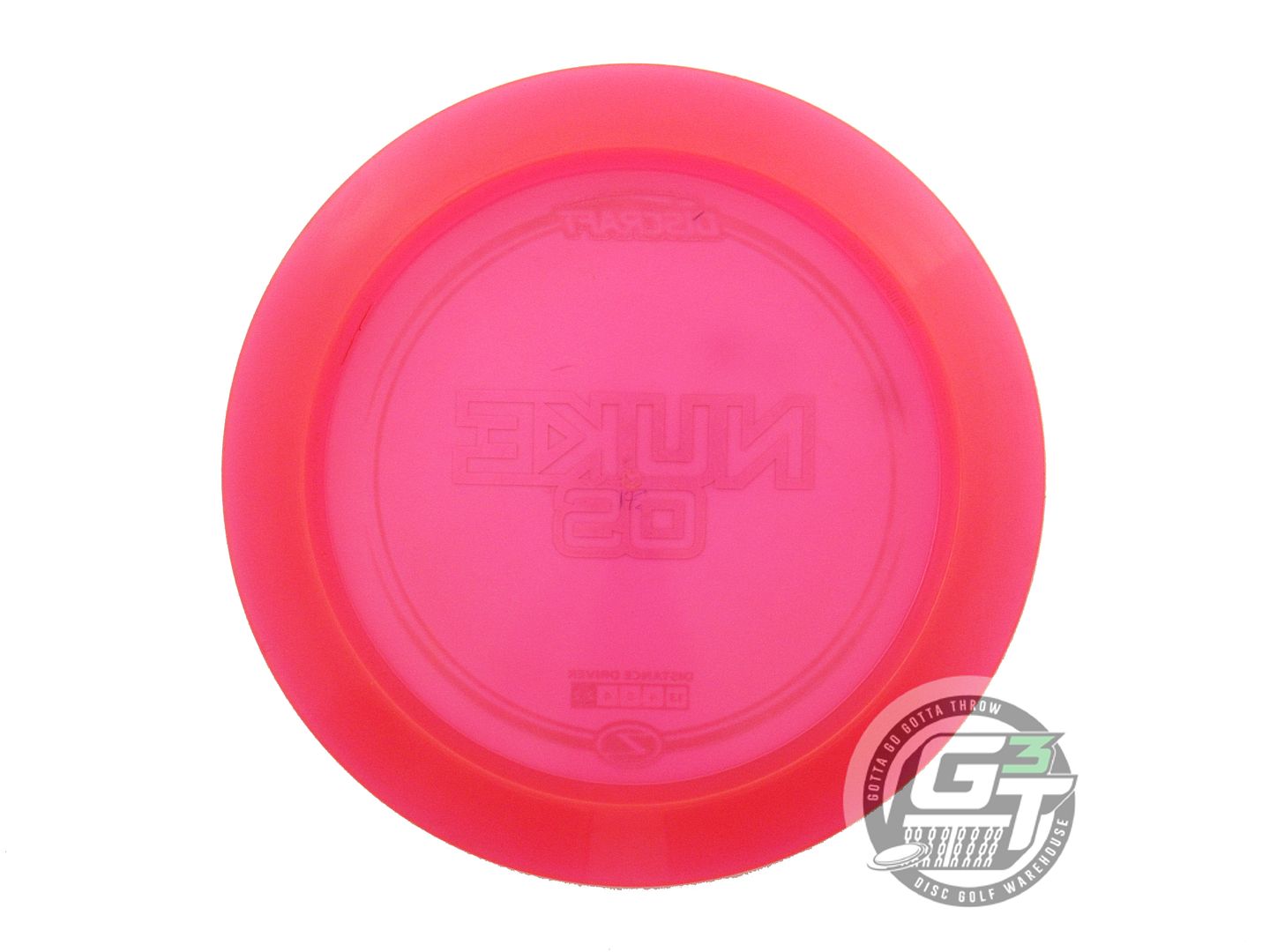 USED Discraft Z Nuke OS 175g Pink Gold Star Foil Distance Driver Golf Disc