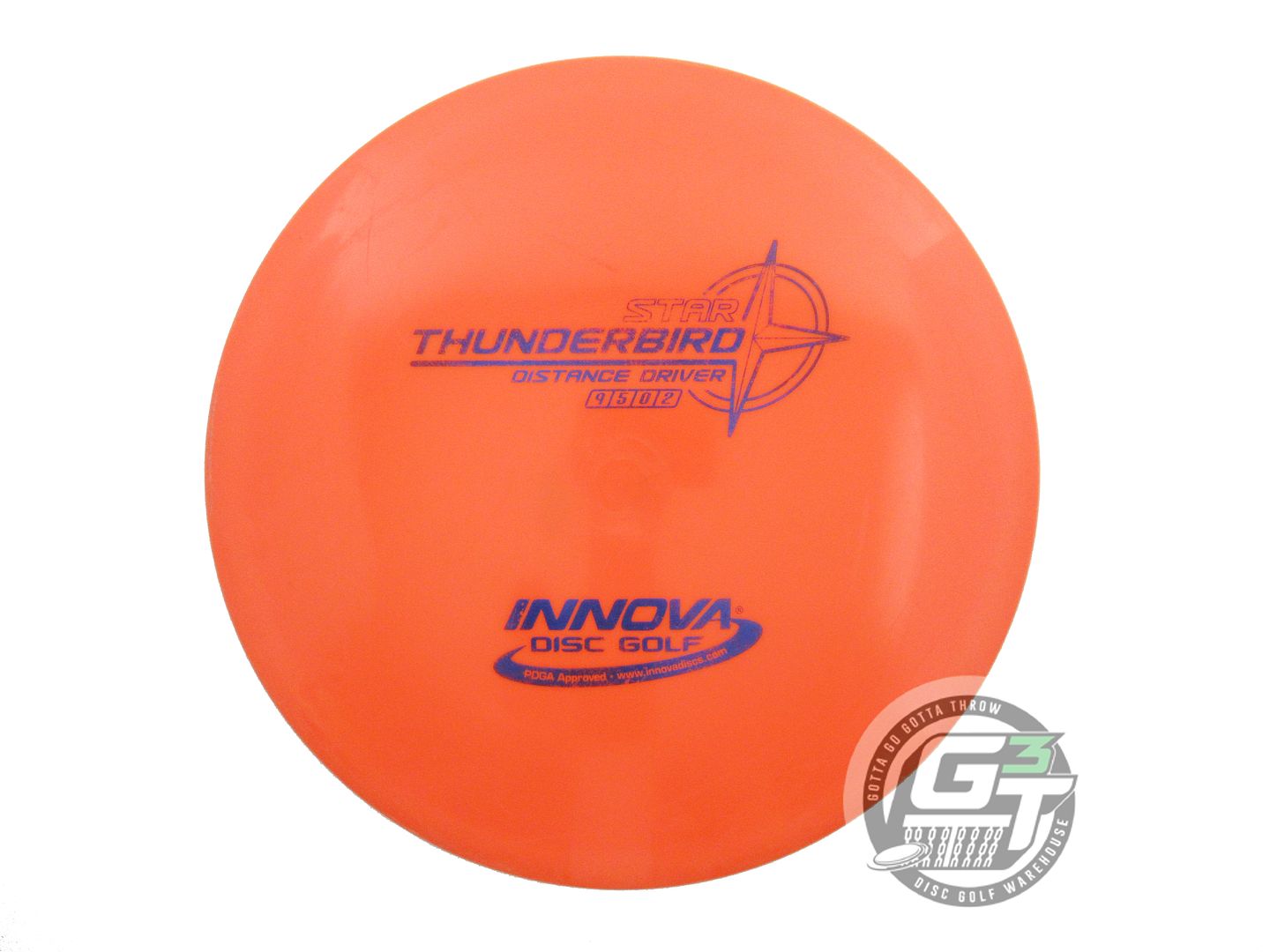 USED Innova Star Thunderbird 175g Orange Blue Foil Distance Driver Golf Disc