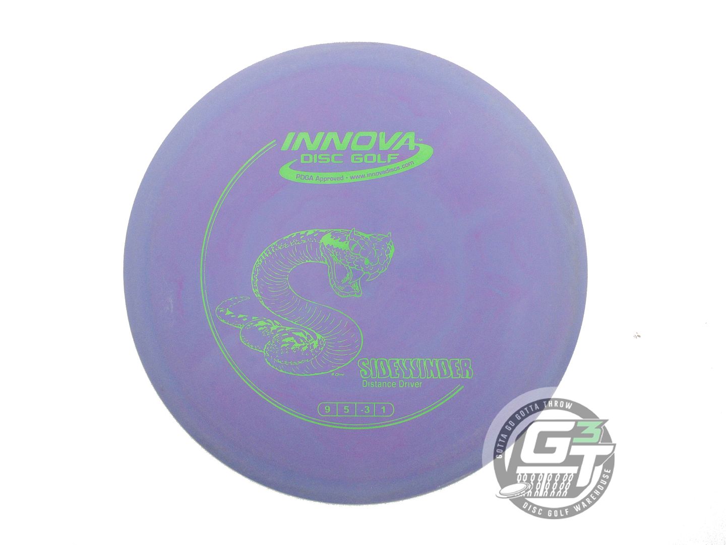 USED Innova DX Sidewinder 170g Purple Green Stamp Distance Driver Golf Disc