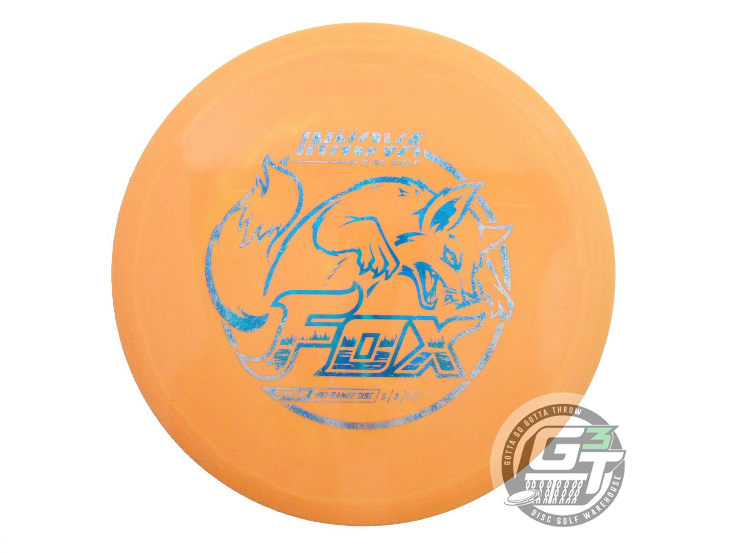 USED Innova Star Fox 180g Orange Blue Foil Midrange Golf Disc