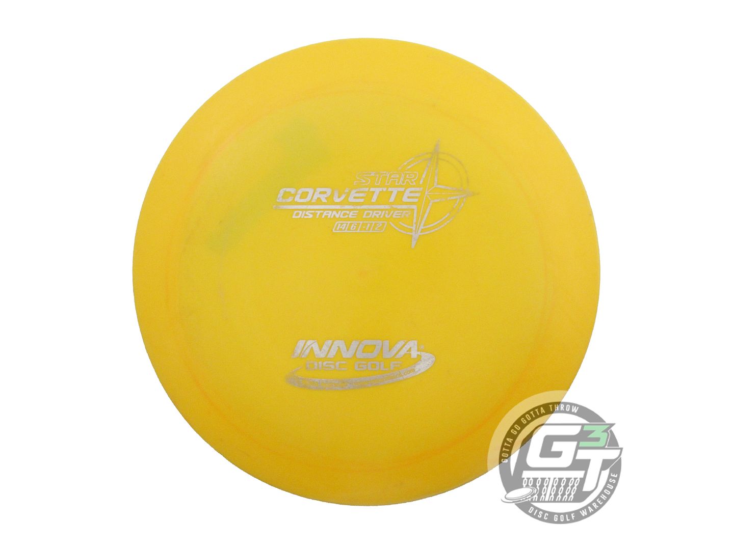 USED Innova Star Corvette 171g Yellow Silver Foil Distance Driver Golf Disc