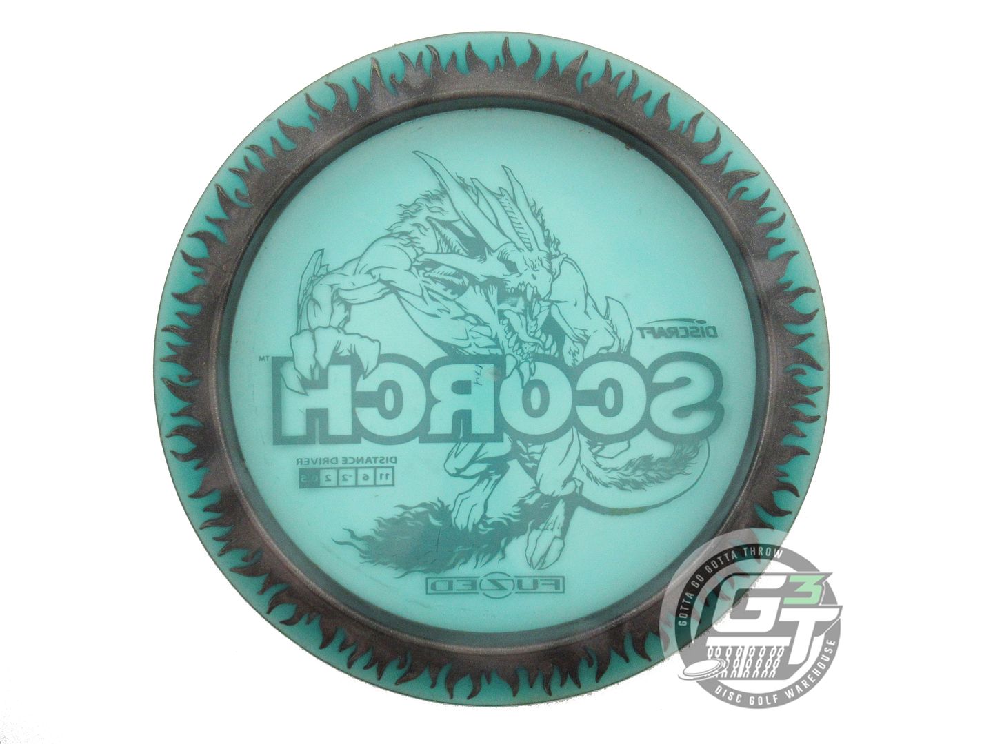 USED Discraft FuZed Flame Scorch 174g Seafoam Green Foil Distance Driver Disc