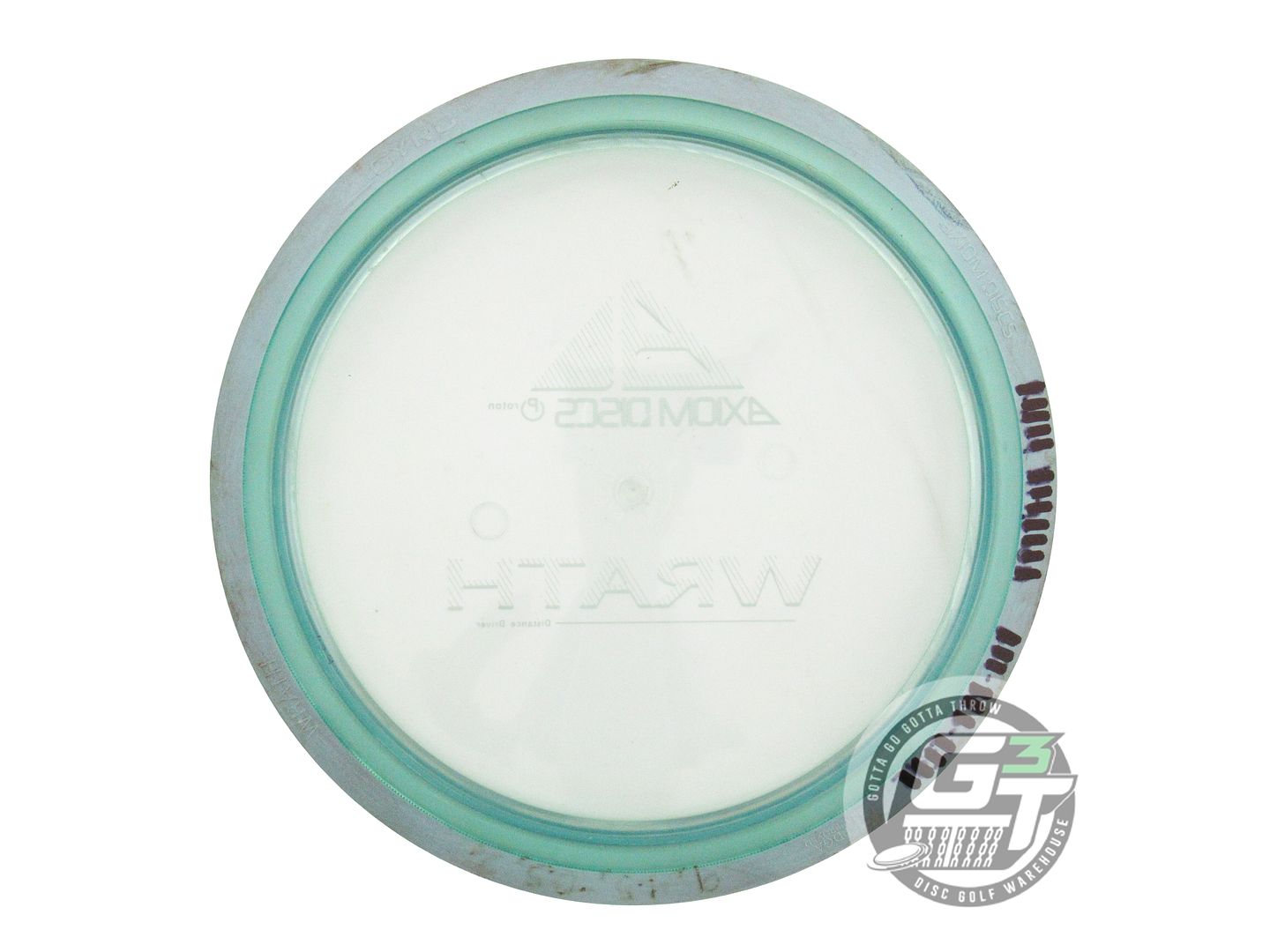 USED Axiom Discs Proton Wrath 173g Clear Sky Blue Rim Distance Driver Golf Disc