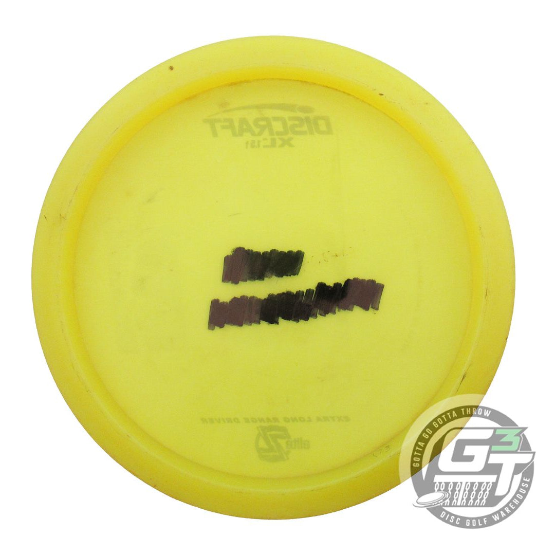 USED Discraft Elite Z XL 173g Yellow White Stamp PFN Distance Driver Golf Disc