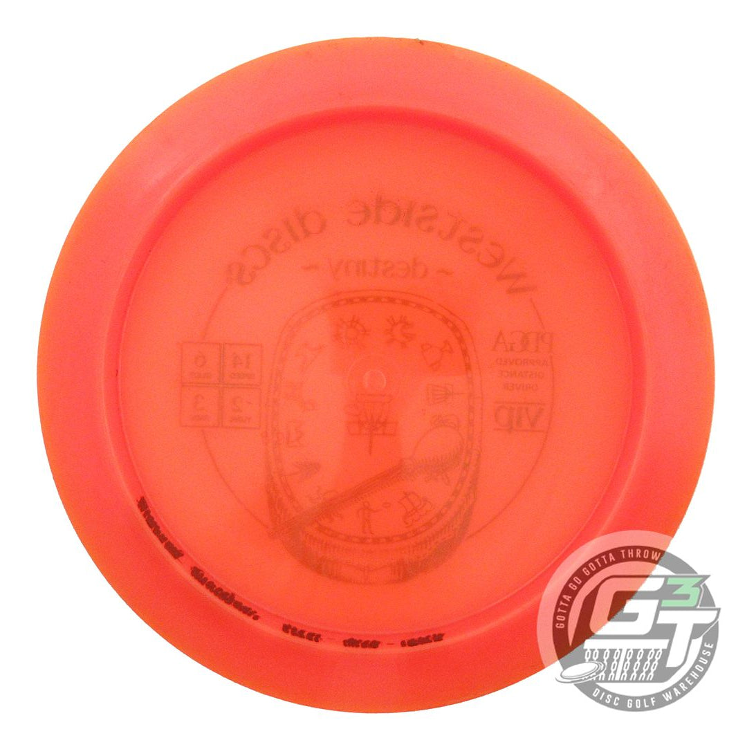 USED Westside Discs VIP Destiny 176g Orange Teal Foil Distance Driver Golf Disc