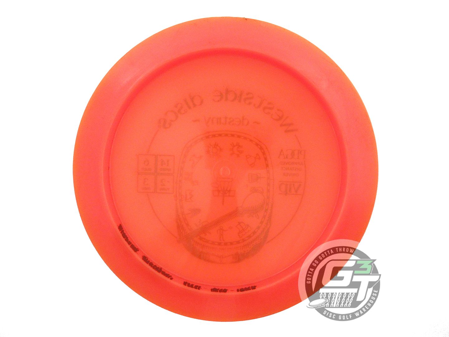 USED Westside Discs VIP Destiny 176g Orange Teal Foil Distance Driver Golf Disc