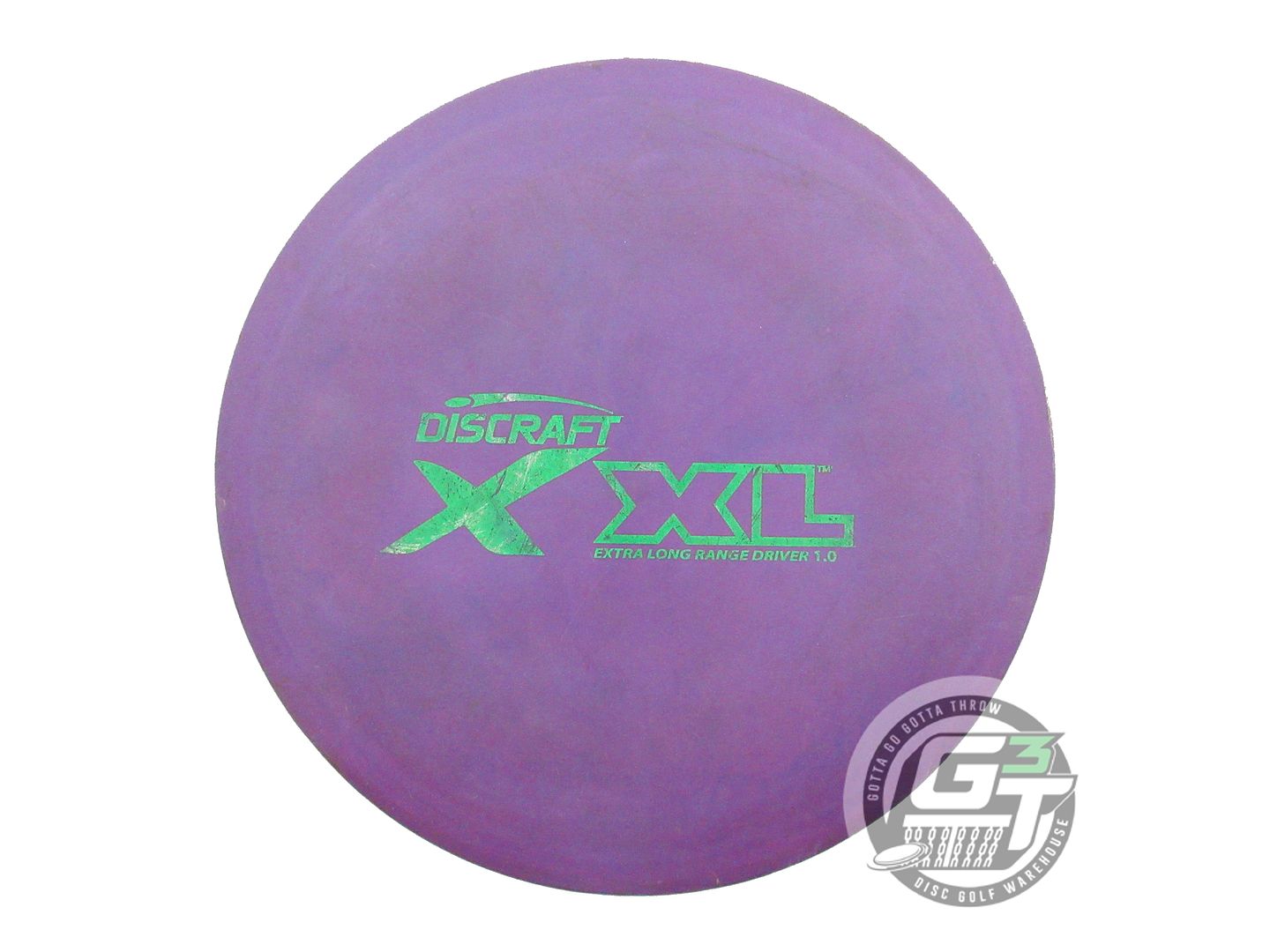 USED Discraft X XL 173g Purple Green Shatter Foil Distance Driver Golf Disc
