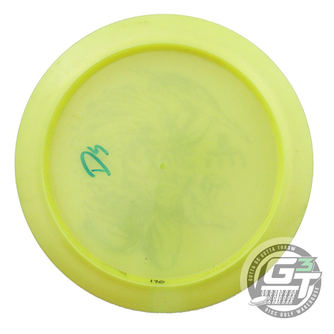 USED Discraft Big Z Zeus 170g Yellow Blue Foil Distance Driver Golf Disc