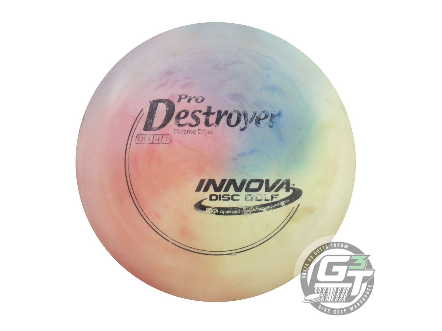 USED Innova I-DYE Pro Destroyer 172g Rainbow Distance Driver Golf Disc