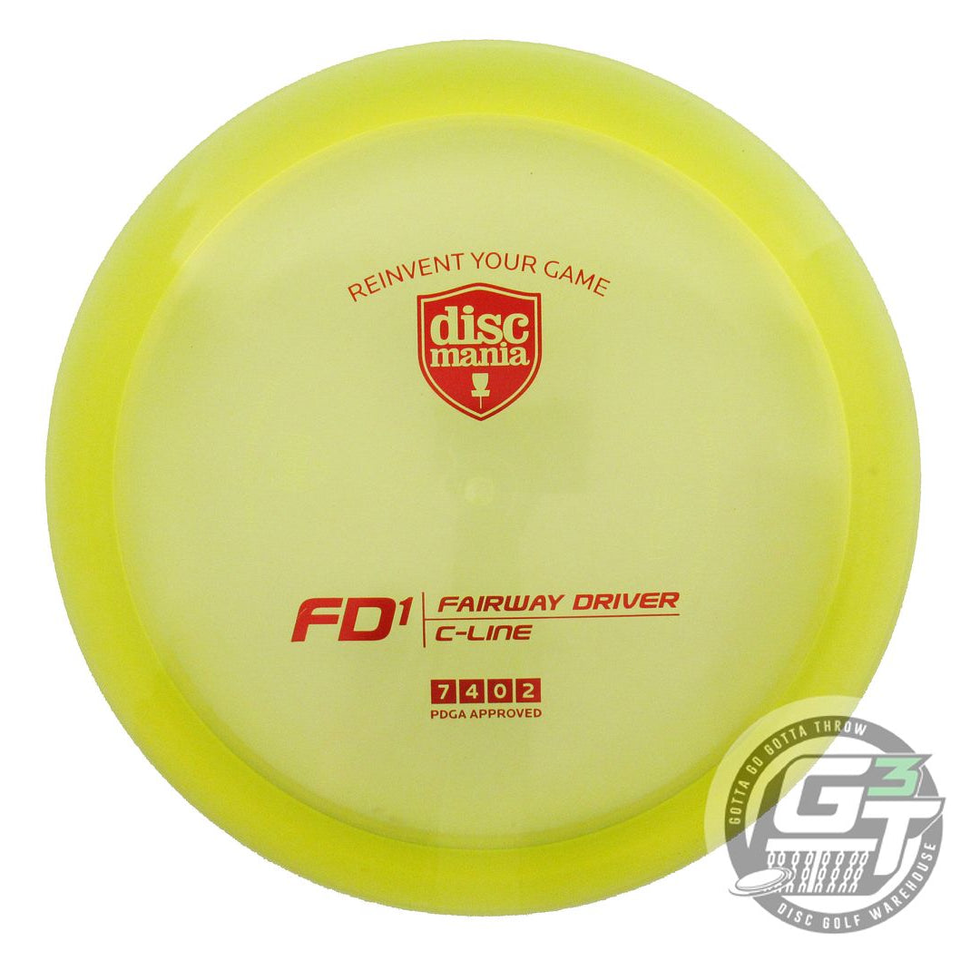 NOS DiscMania C-Line FD1 175g Yellow Red Foil Fairway Driver Golf Disc