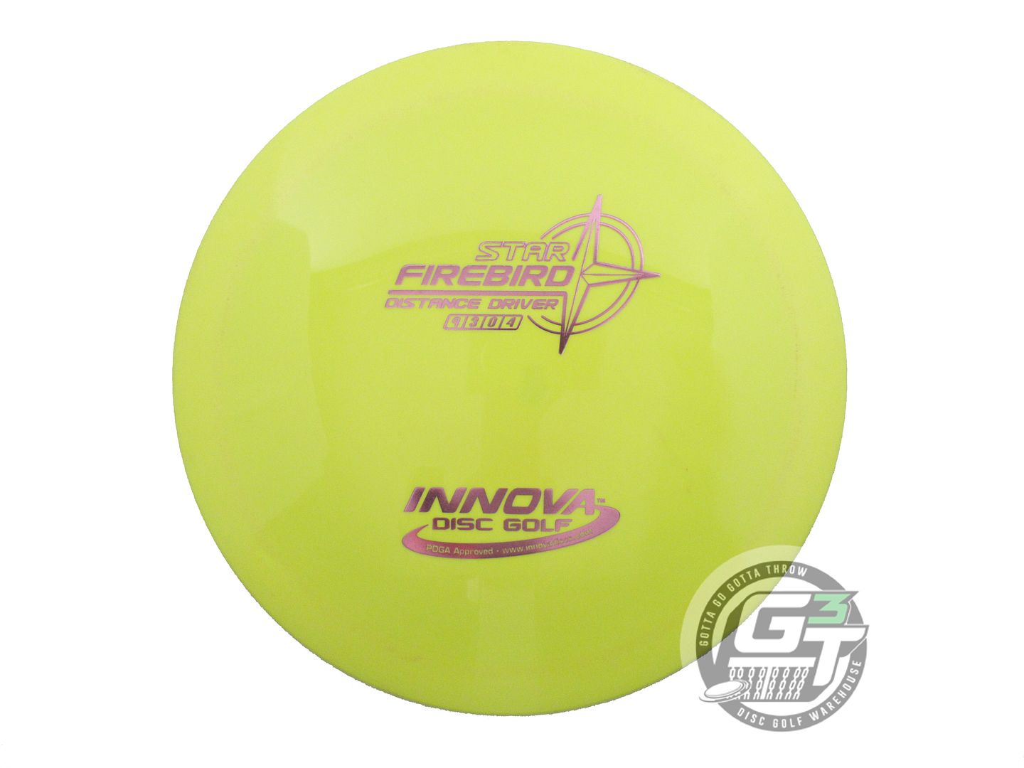 USED Innova Star Firebird 139g Yellow Pink Foil Distance Driver Golf Disc