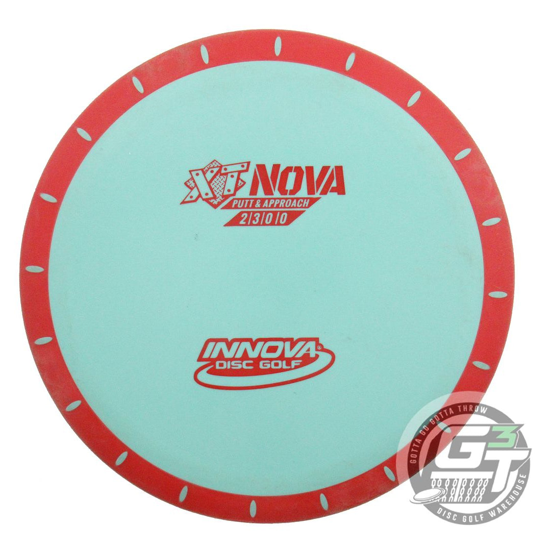 USED Innova XT Nova 175g Seafoam Red Stamp Red Rim Putter Golf Disc