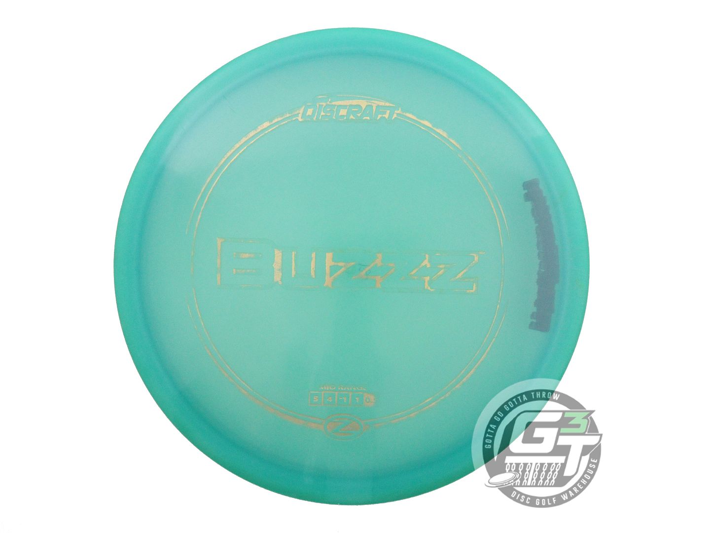 USED Discraft Z Buzzz 180g Seafoam Gold Foil Midrange Golf Disc