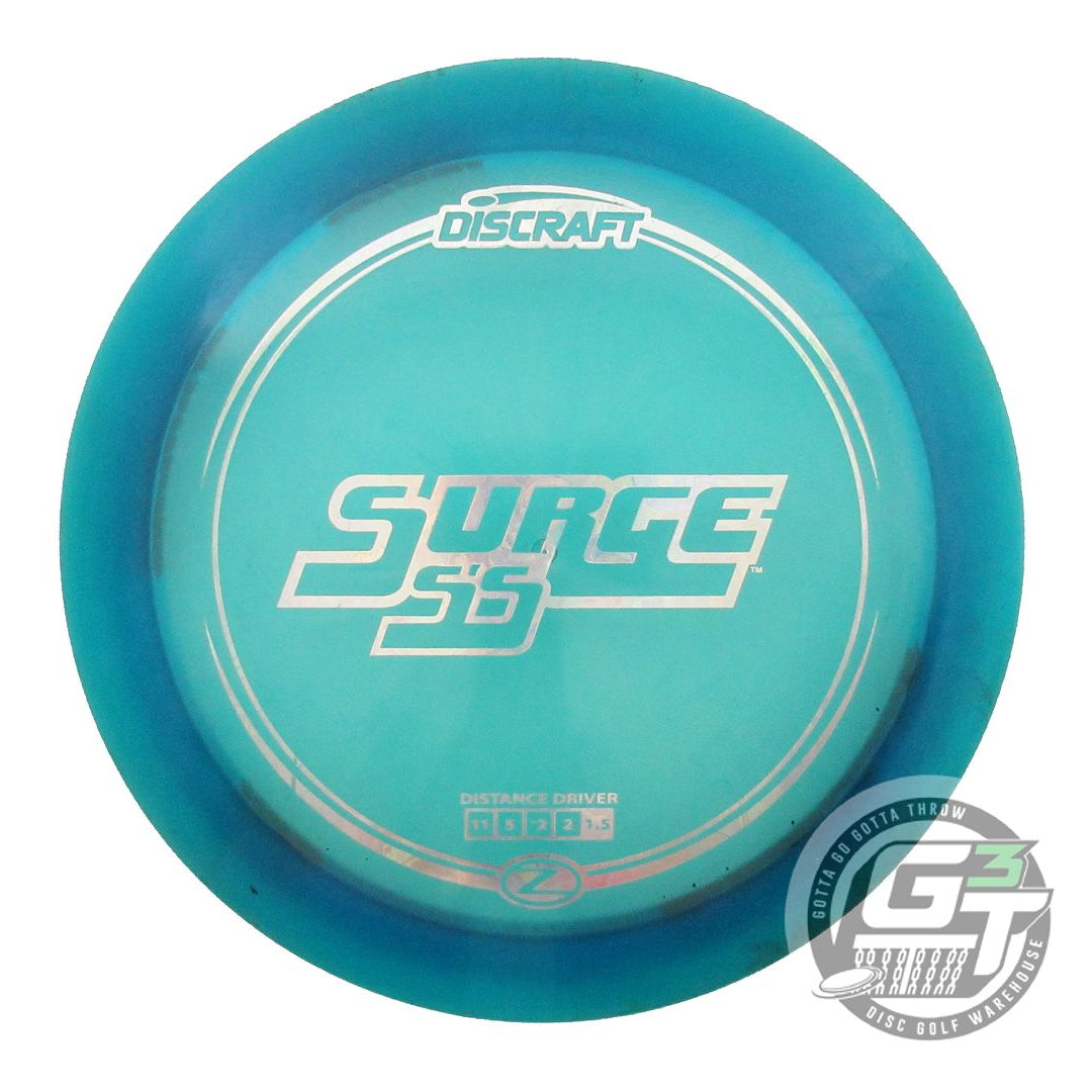 USED Discraft Z Surge SS 175g Blue Money Foil Distance Driver Golf Disc