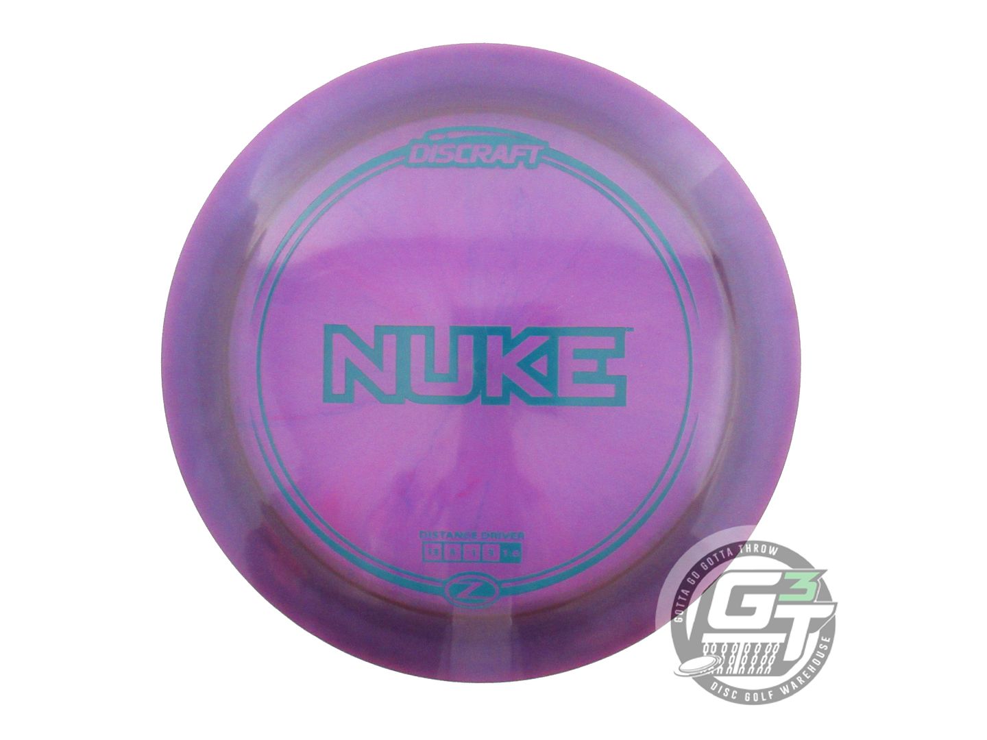 NOS Discraft Z Nuke 178g Purple Green Stamp A Distance Driver Golf Disc
