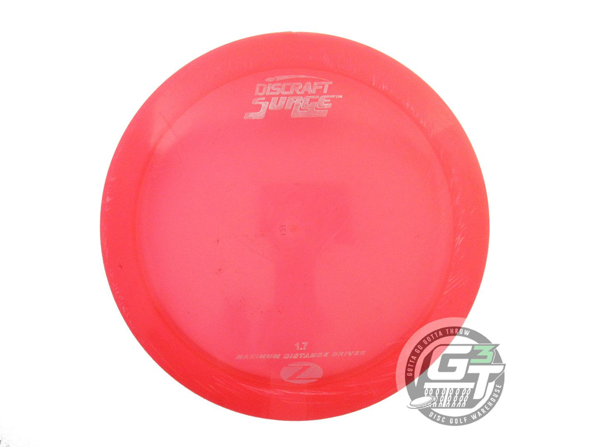 USED Discraft Z Surge 173g Red Silver Stamp Distance Driver Golf Disc