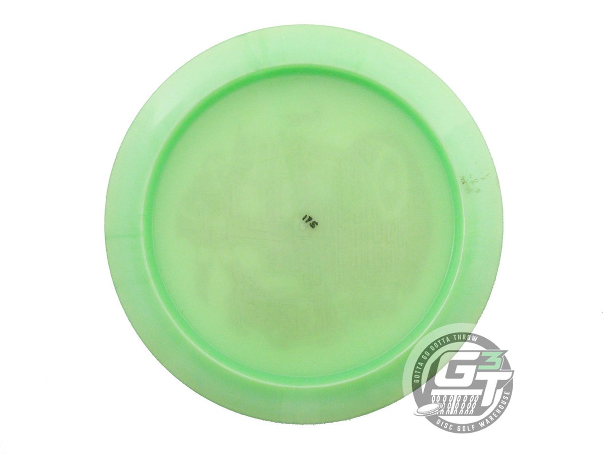 USED Legacy Discs Pinnacle Outlaw 175g Lime Gold Shatter Foil Driver Golf Disc