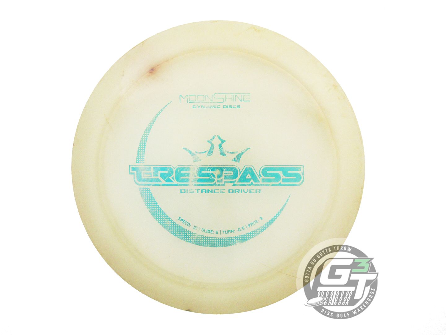 USED Dynamic Discs Moonshine Lucid Trespass 175g Teal Foil Distance Driver Disc