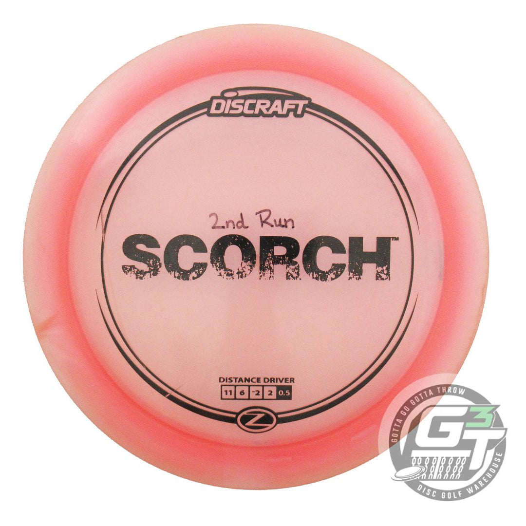 USED Discraft Z Scorch 173g Pink Black Stamp Distance Driver Golf Disc