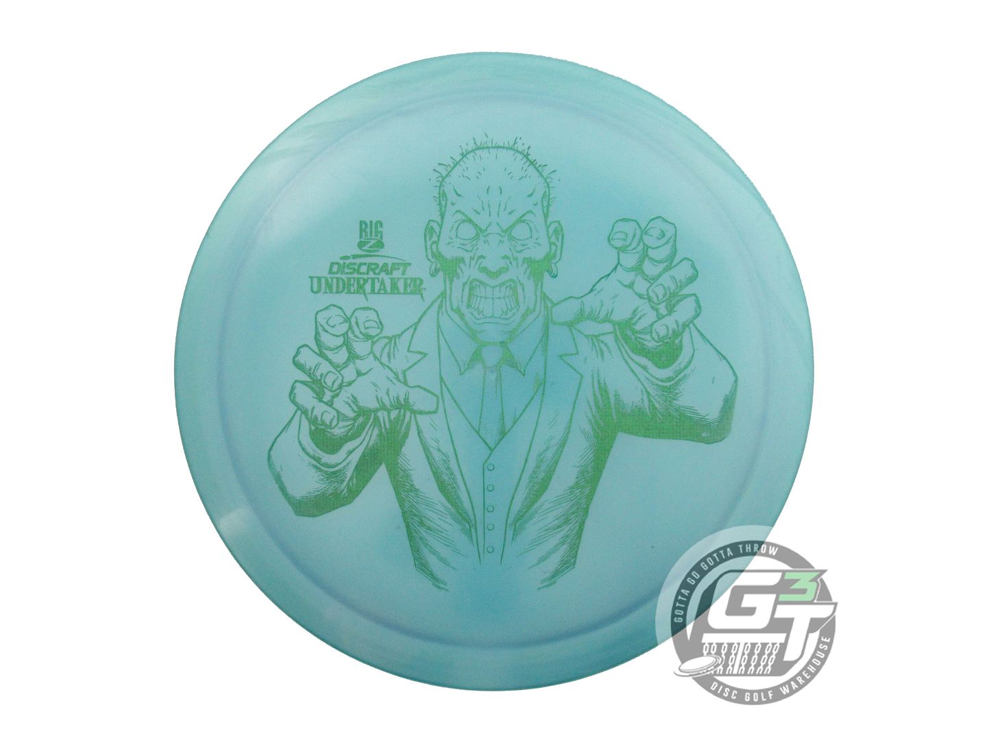 USED Discraft Big Z Undertaker 174g Teal Green Matrix Foil Distance Driver Disc