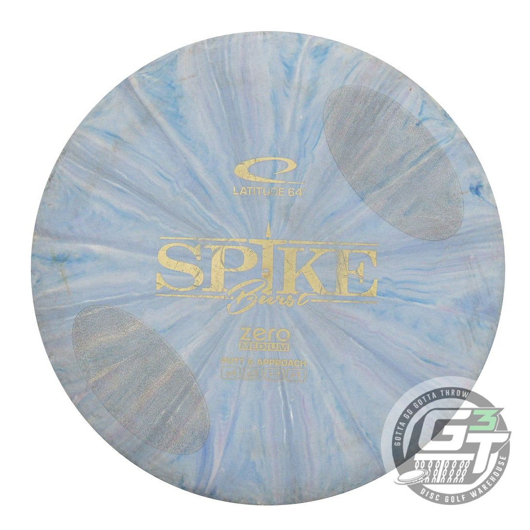 USED Latitude 64 Zero Medium Burst Spike 176g Blue Gold Foil Putter Golf Disc