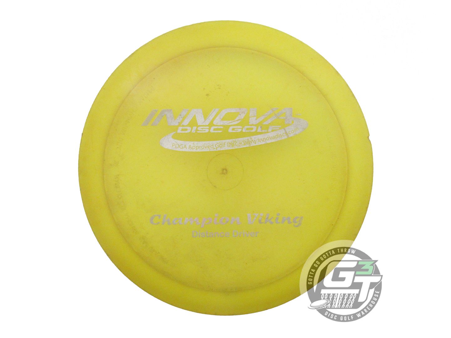 USED Innova Champion Viking 172g Yellow Silver Stamp PFN Distance Driver Disc