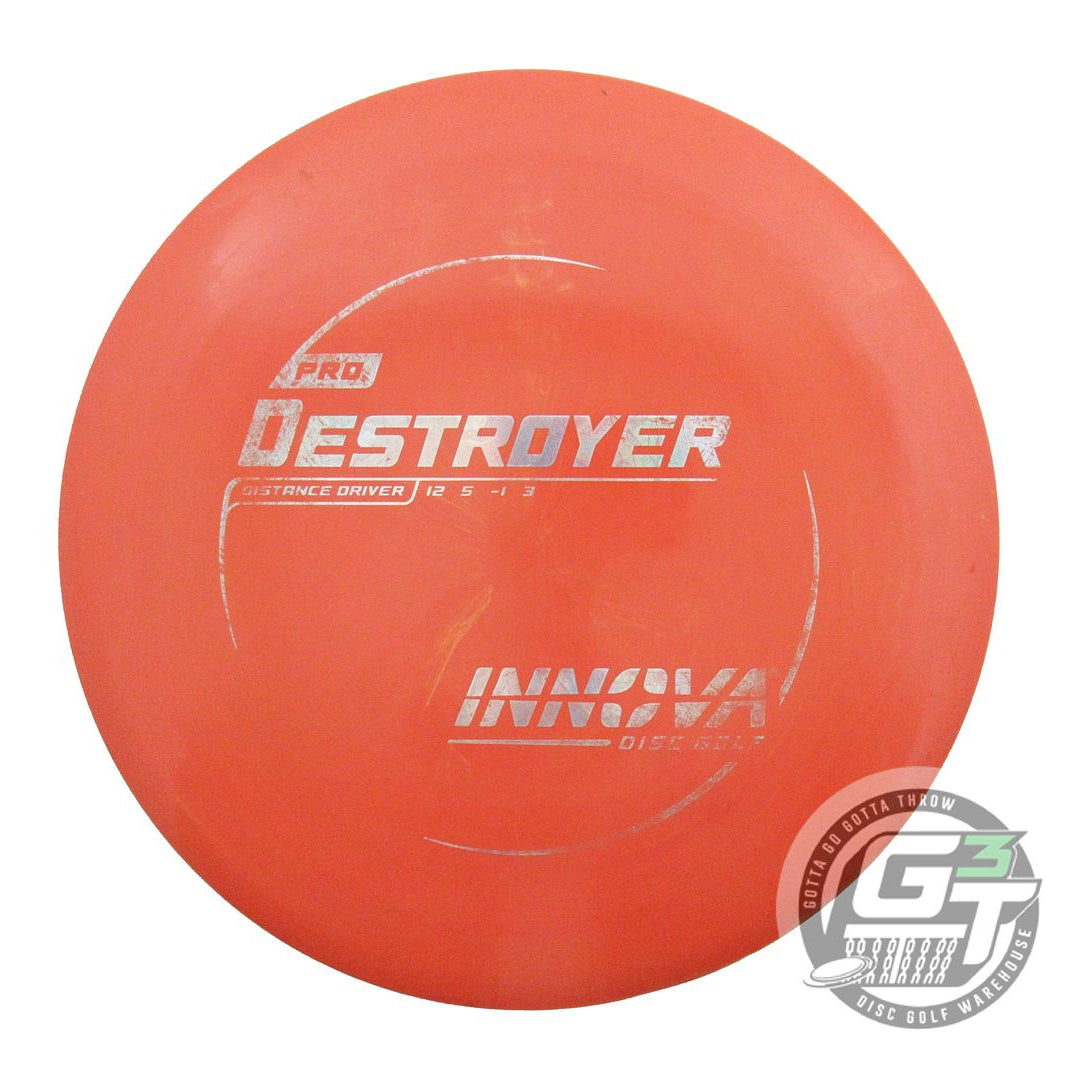 USED Innova Pro Destroyer 170g Orange Money Foil Distance Driver Golf Disc
