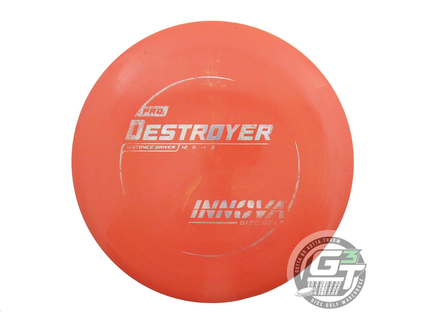 USED Innova Pro Destroyer 170g Orange Money Foil Distance Driver Golf Disc