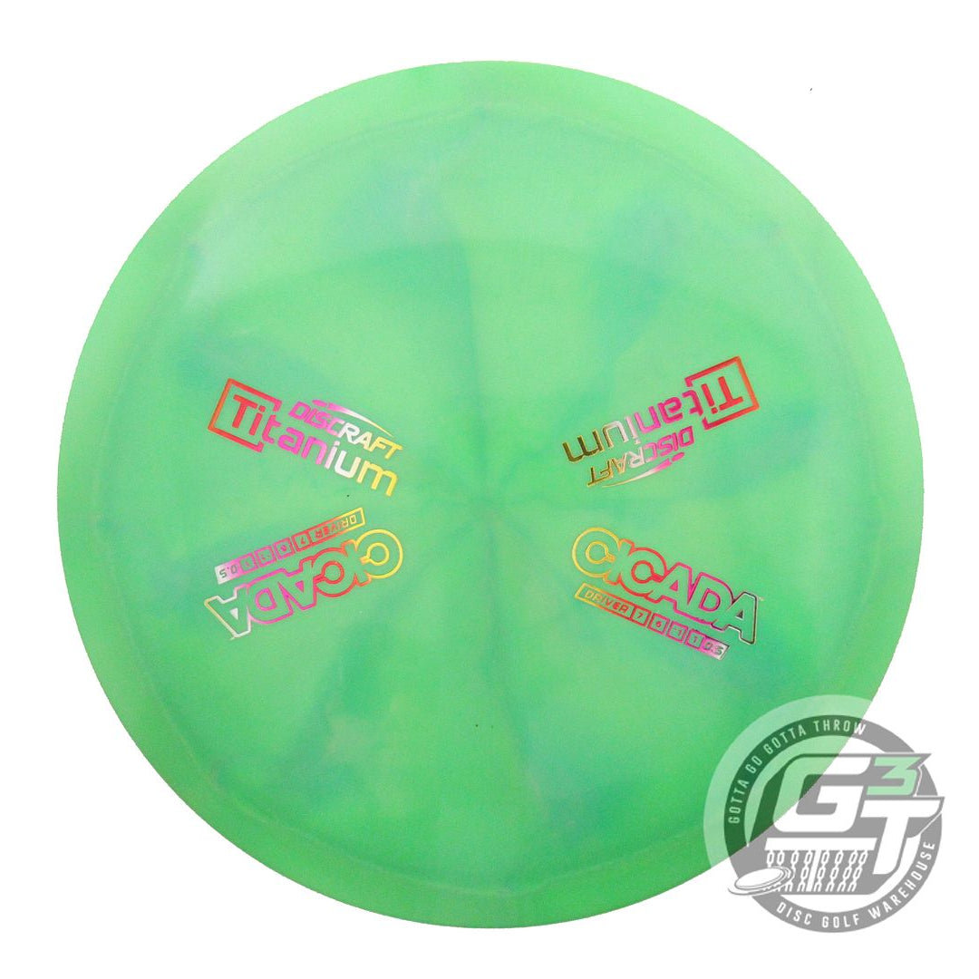 NOS Discraft X-OUT Titanium Cicada 177g Green Fairway Driver Golf Disc