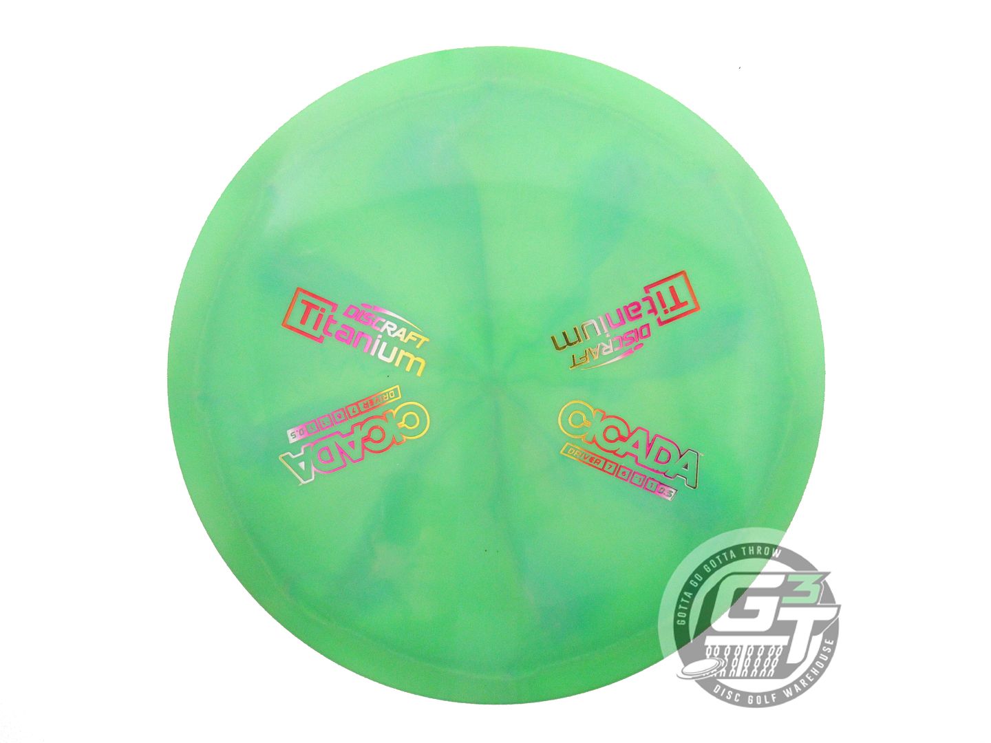 NOS Discraft X-OUT Titanium Cicada 177g Green Fairway Driver Golf Disc