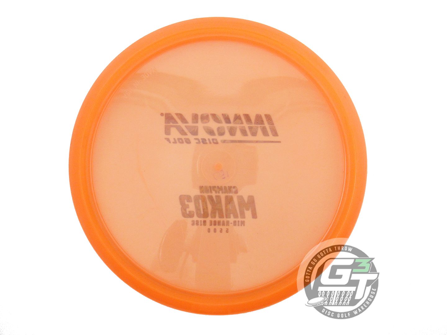 USED Innova Champion Mako3 180g Orange Blue Shatter Foil Midrange Golf Disc