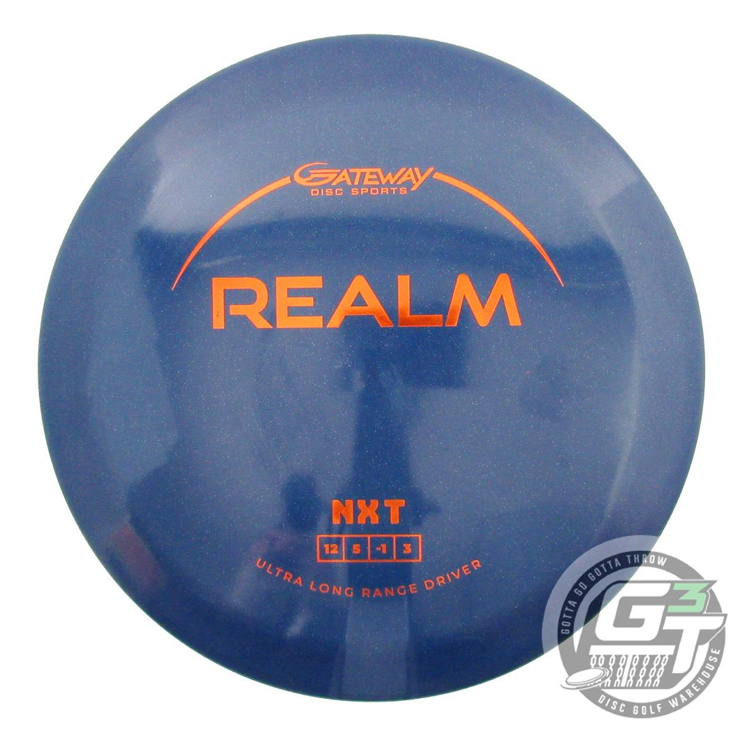 USED Gateway NXT Realm 176g Dark Blue Orange Foil Distance Driver Golf Disc