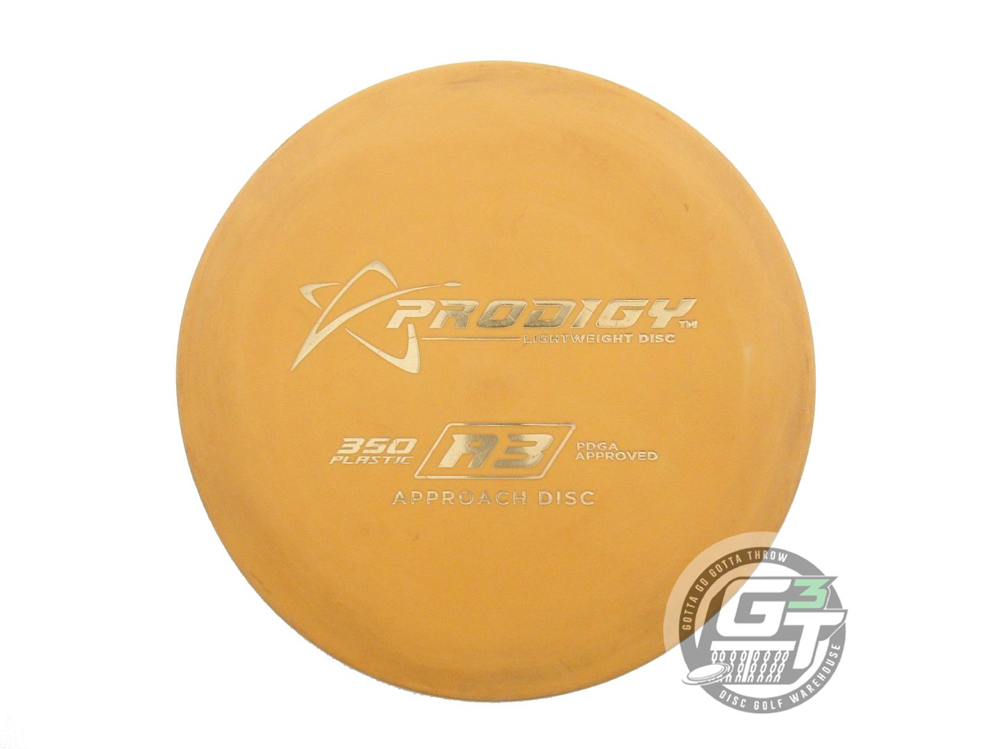 USED Prodigy Discs 350 Light A3 159g Orange Gold Foil Midrange Golf Disc