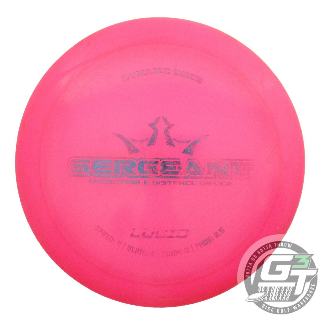 USED Dynamic Discs Lucid Sergeant 174g Pink Blue Foil Driver Golf Disc