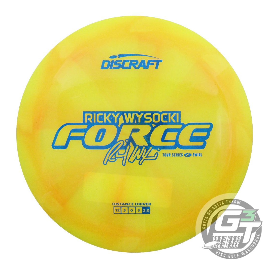 Discraft Limited Edition 2025 Tour Series Ricky Wysocki Swirl Elite Z Force Distance Driver Golf Disc (Individually Listed)