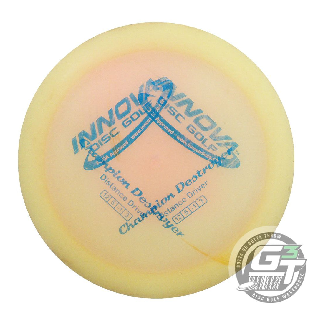 USED Innova X-OUT Champion Destroyer 174g Peach Distance Driver Golf Disc