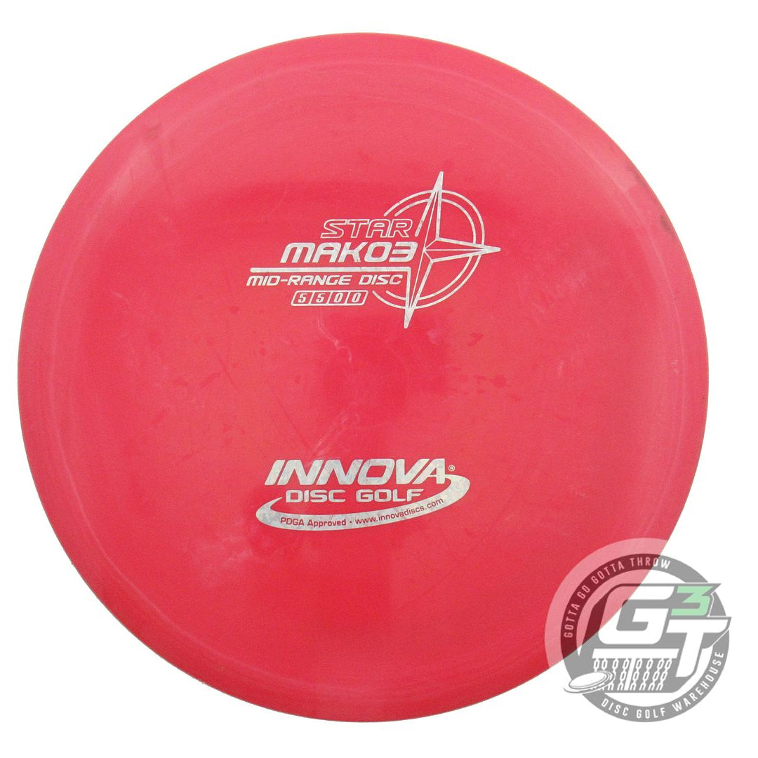 USED Innova Star Mako3 177g Red Silver Shatter Foil Midrange Golf Disc