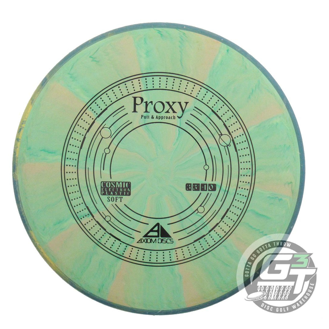 USED Axiom Discs Cosmic Electron Soft Proxy 173g Lime-Peach Putter Disc