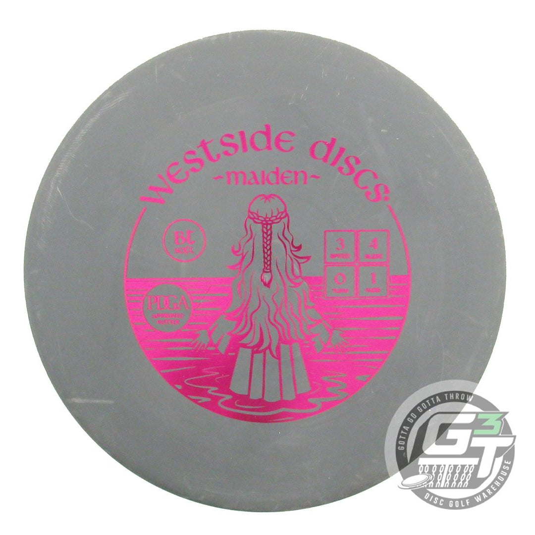 USED Westside Discs BT Soft Maiden 17g Gray Magenta Foil Midrange Golf Disc