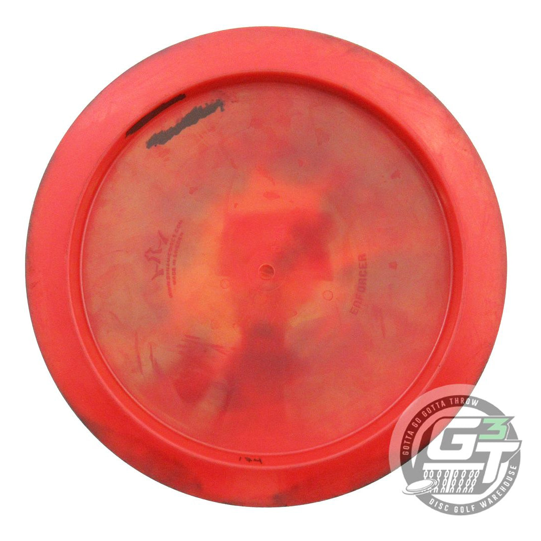 USED Dynamic Discs Fuzion Enforcer 172g Orange HOME DYED Distance Driver Disc