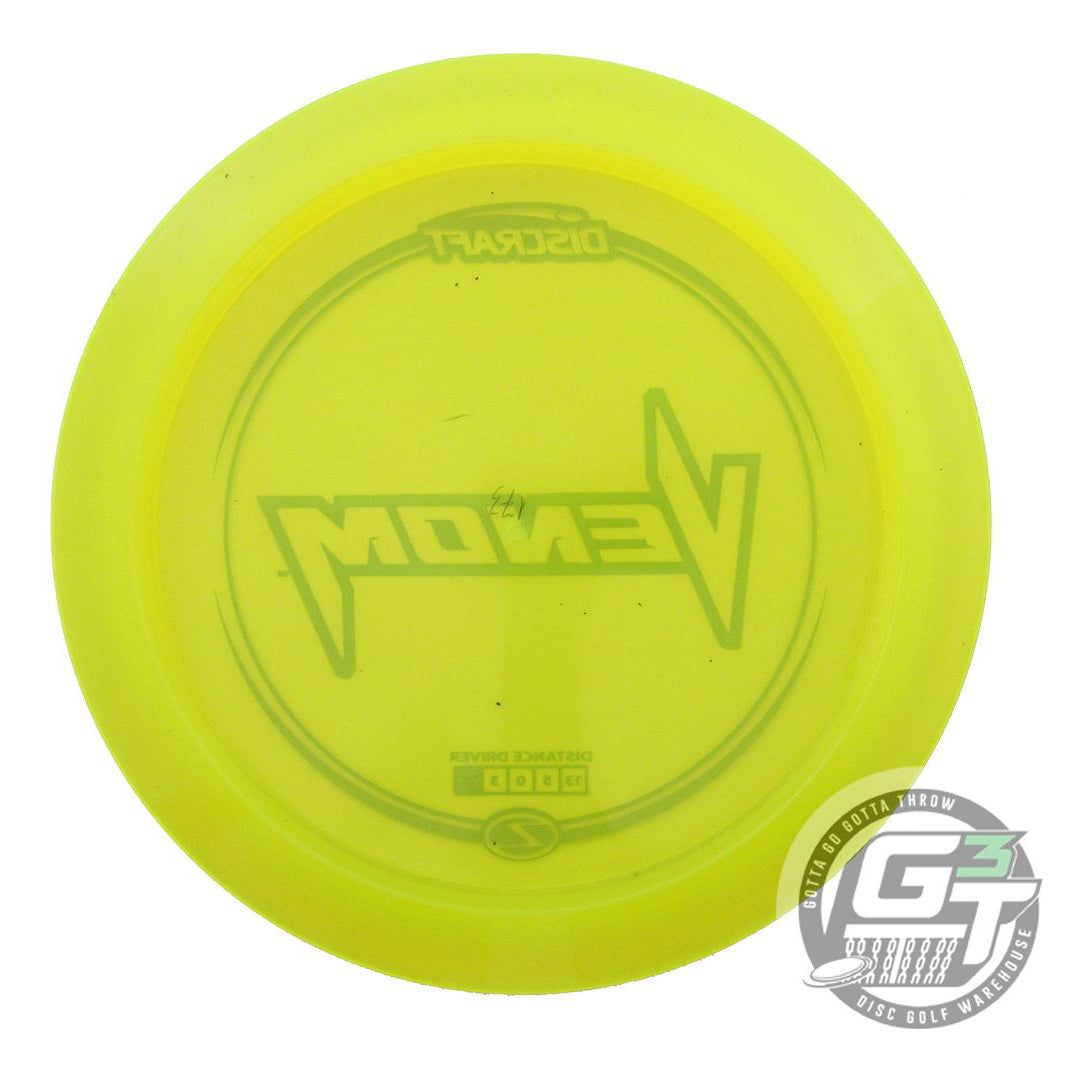 USED Discraft Z Venom 173g Yellow Gold Foil Distance Driver Golf Disc
