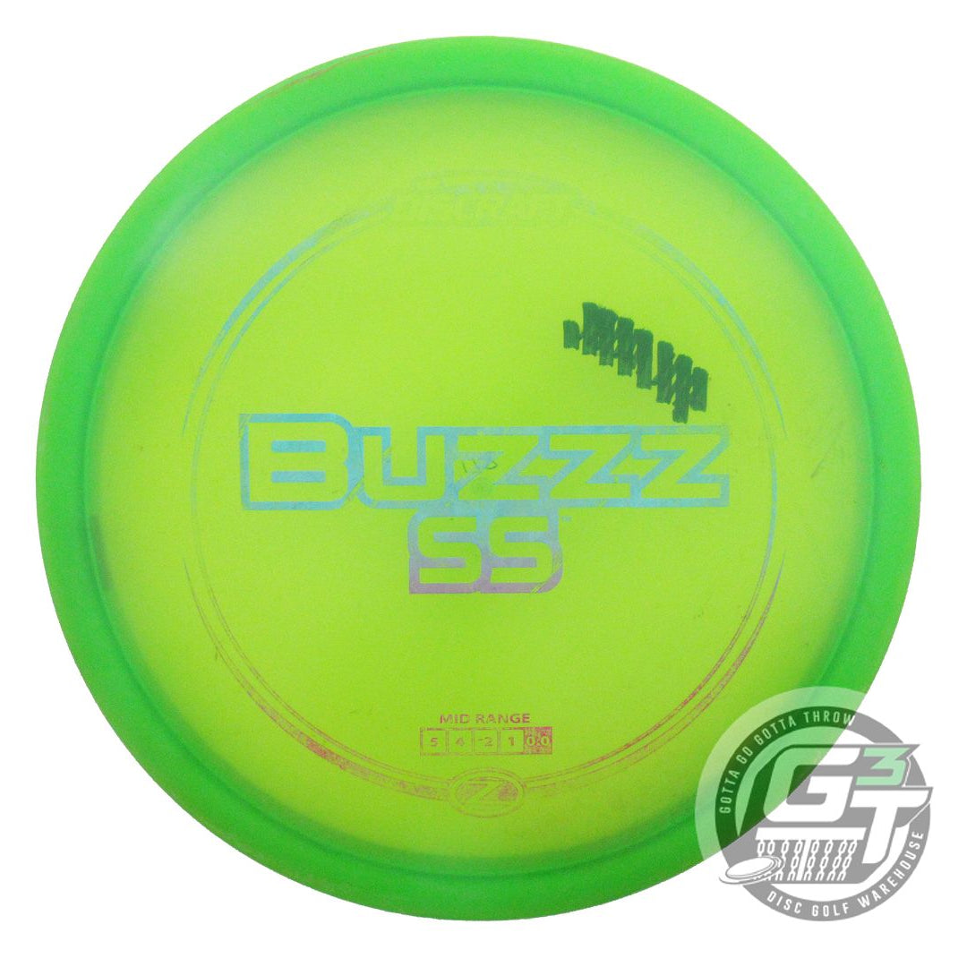 USED Discraft Z Buzzz SS 178g Green Sunset Shatter Foil Midrange Golf Disc