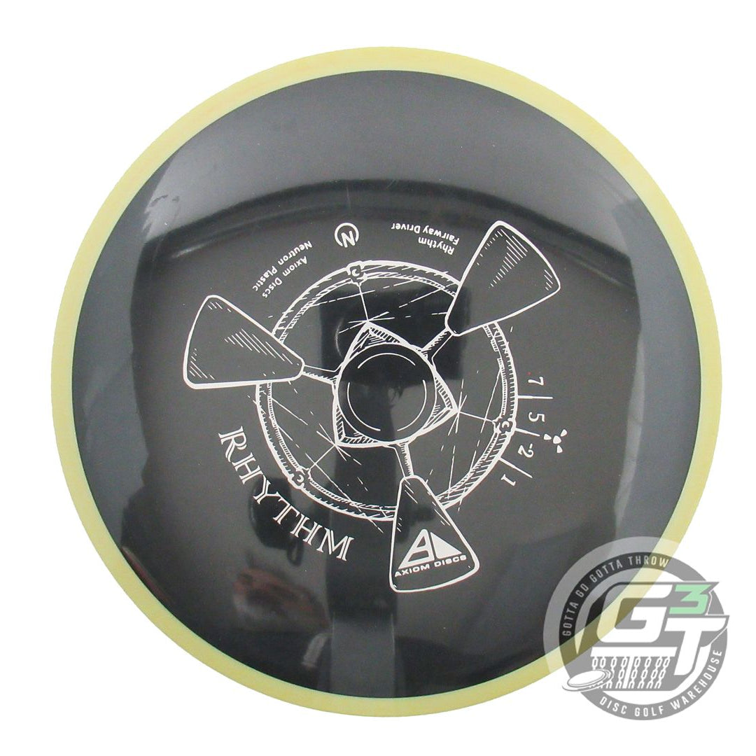 USED Axiom Discs Neutron Rhythm 175g Black Olive Rim Driver Golf Disc