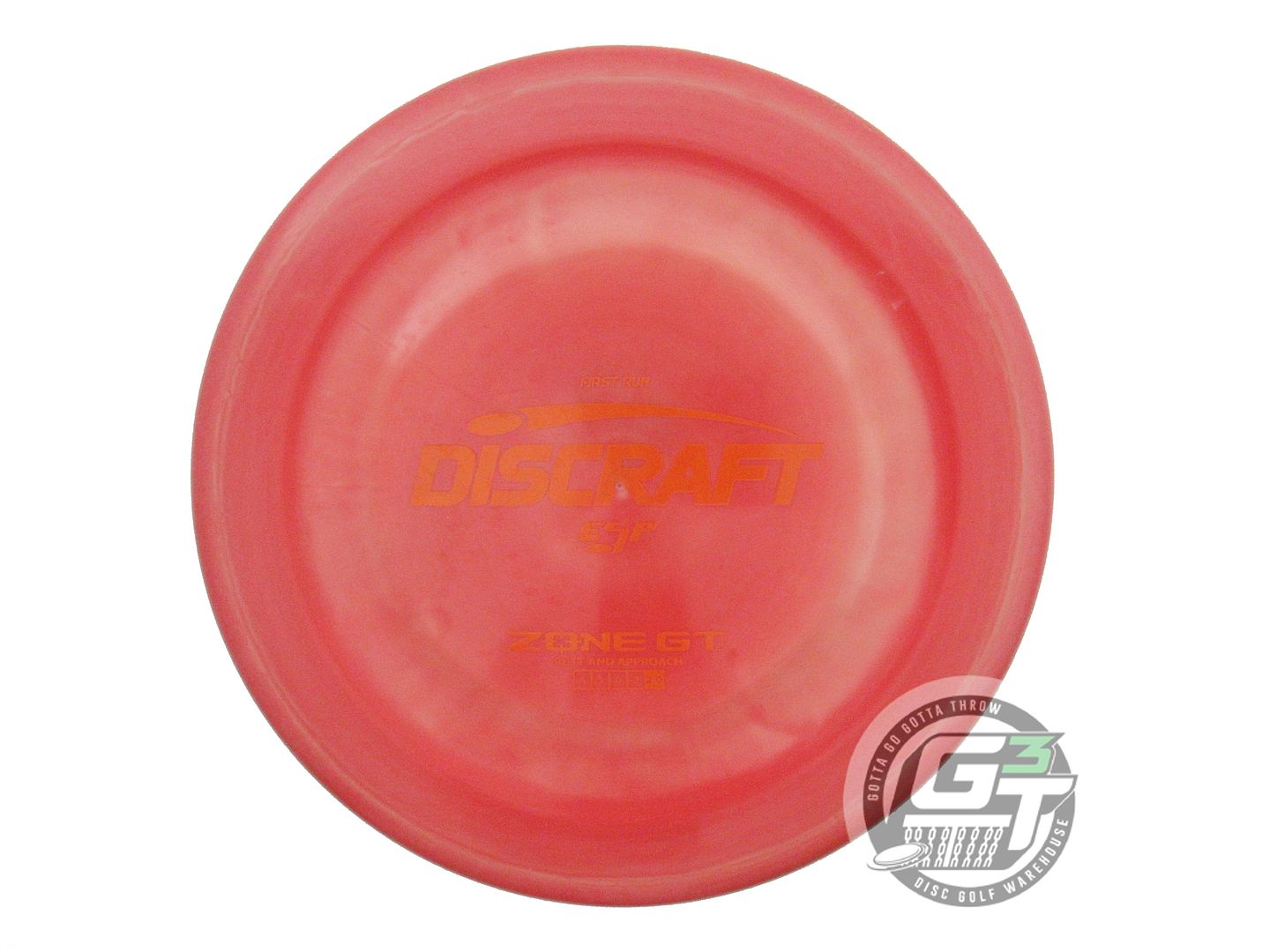 USED Discraft FIRST RUN ESP Zone GT 171g Red Orange Stamp Putter Golf Disc