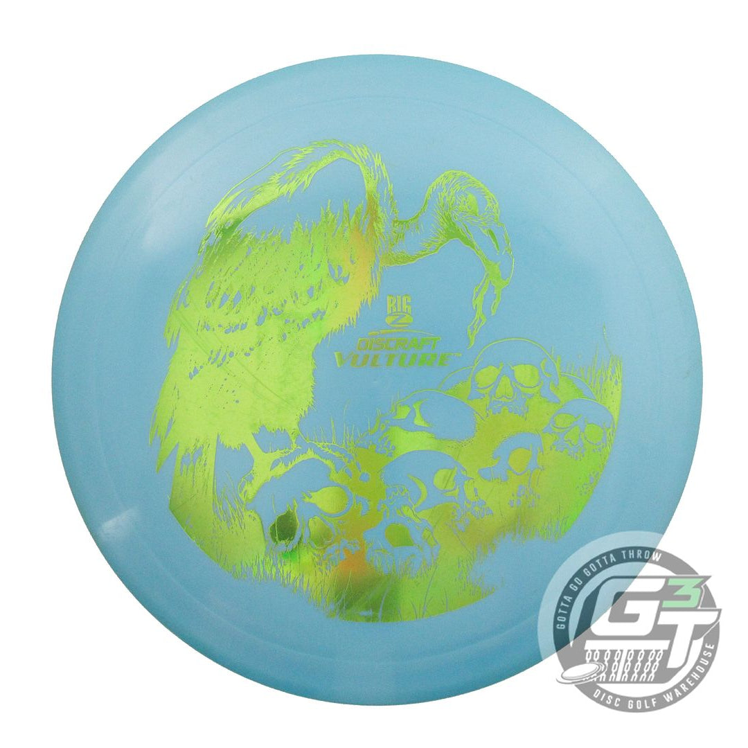 USED Discraft Big Z Vulture 178g Teal Lime Holo Foil Distance Driver Golf Disc