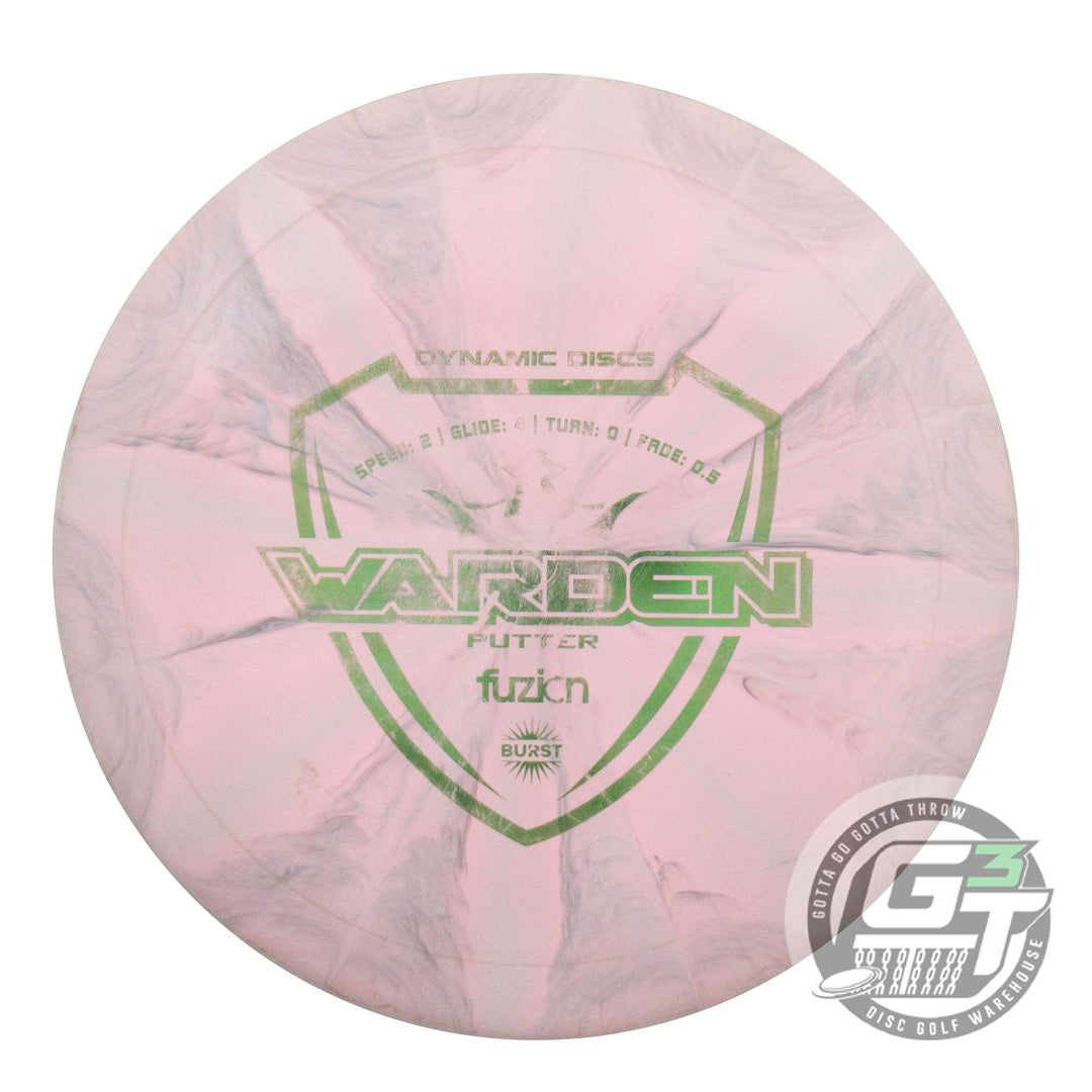 USED Dynamic Discs Fuzion Burst Warden 173g Pink-Gray Putter Golf Disc