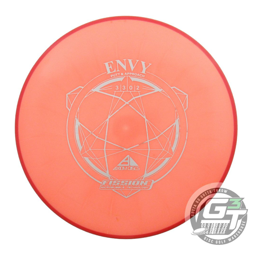 USED Axiom Discs Fission Envy 162g Coral Red Rim Putter Golf Disc