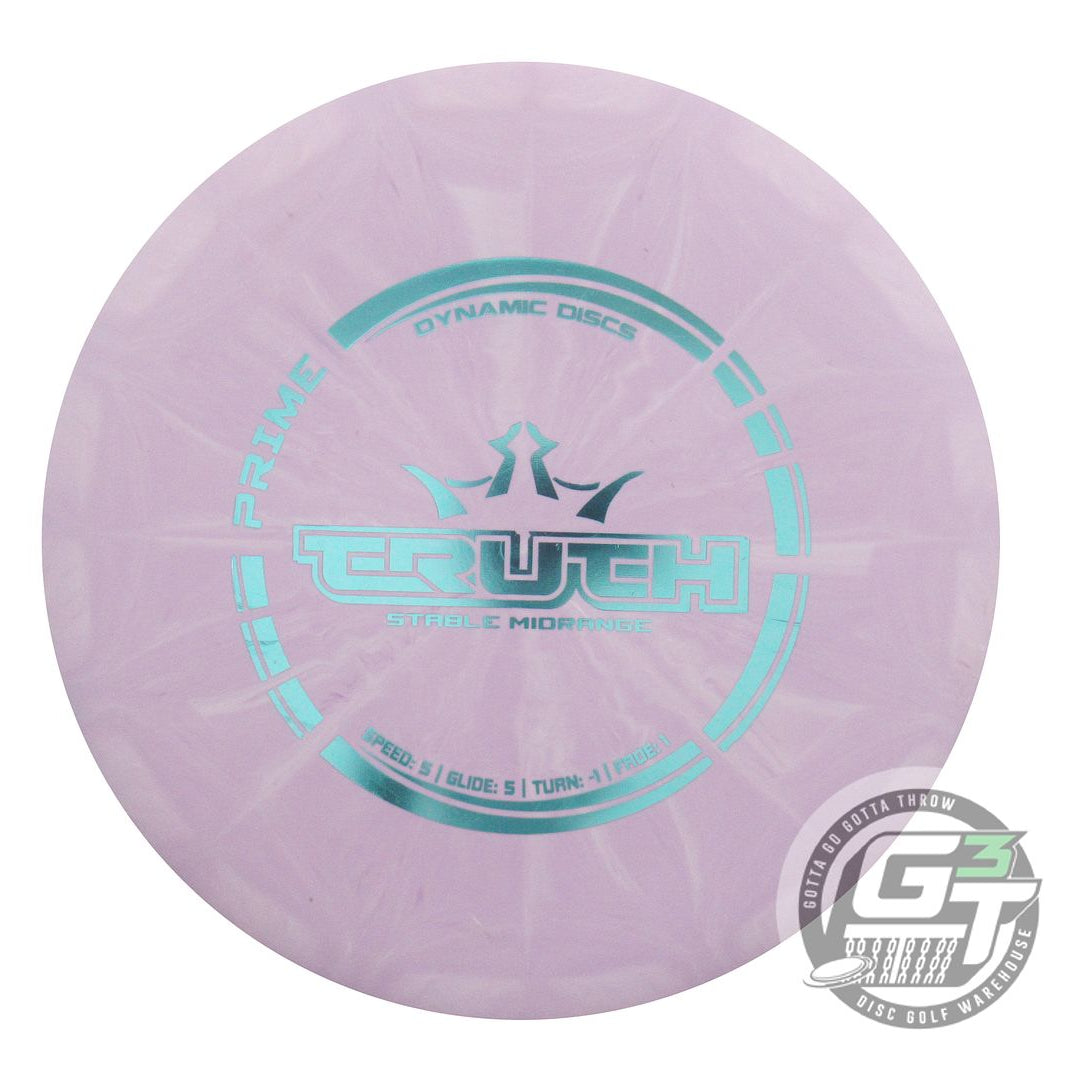 USED Dynamic Discs Prime Truth 178g Lilac Aqua Foil Midrange Golf Disc