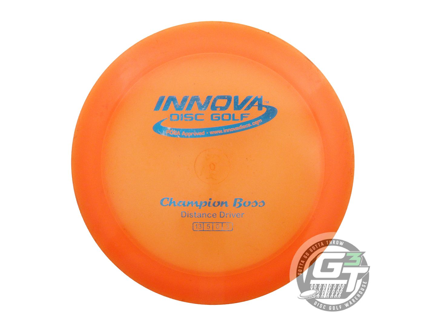 USED Innova Champion Boss 175g Orange Blue Foil Distance Driver Golf Disc