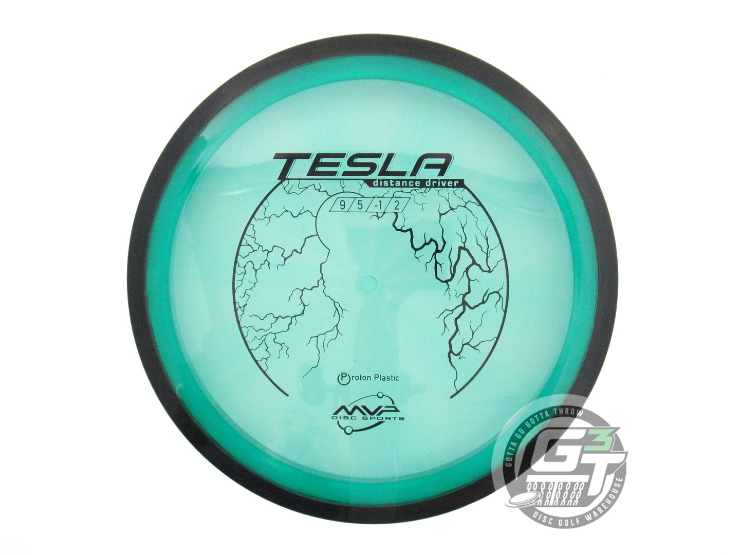 USED MVP Disc Sports Proton Tesla 172g Green Distance Driver Golf Disc